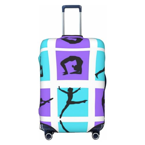Gymnastics Game Print Luggage Suitcase Cover Protector Luggage Washable Covers With Concealed Zipper