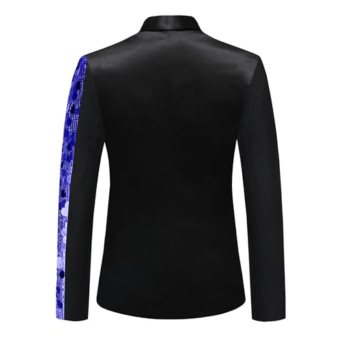 Men's Shiny Stylish Dinner Tux Dress Suit Fashion Sequin Prom Blazer Classic Slim Fit Casual Sport Coats3