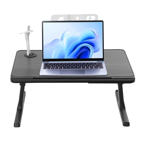Foldable Laptop Table Multi-Purpose Lapdesk Modern Bed Laptop Table for Dormitories Bedrooms Beds Sofas Adjustable Height & Angle Lap Desk Load-Bearing 44.09lbs