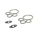 Front Rear Twin Turbocharger Gaskets Ring Kit for BMW N54 135i 335i 535i xDrive 3.0L