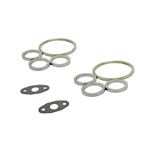 Image of Front Rear Twin Turbocharger Gaskets Ring Kit for BMW N54 135i 335i 535i xDrive 3.0L