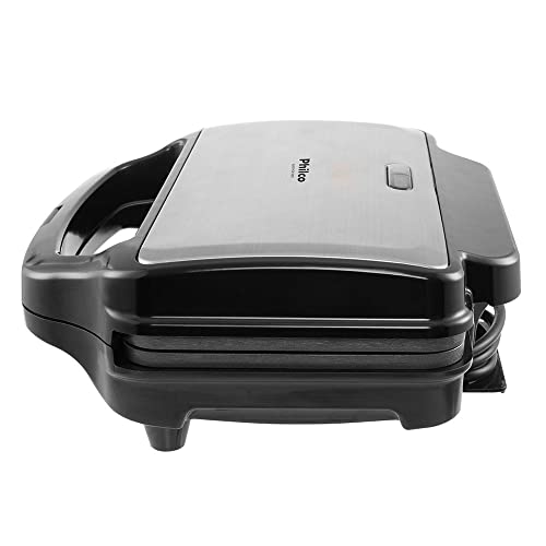 GRILL E SANDUICHEIRA PHILCO PGR18PI, 2 EM 1 - CHAPAS ANTIADERENTES, REVESTIMENTO MAXX CLEAN 220V