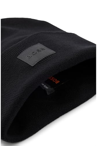 BOSS Hommes Fantastico R Bonnet en Coton avec étiquette logotée