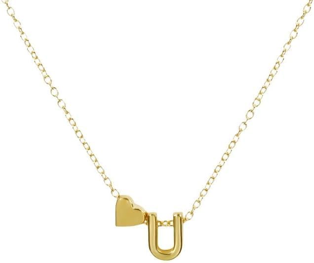 Collier cœur argent S925 initiale, le bijou hypoallergénique fin qui ne noircit pas la peau