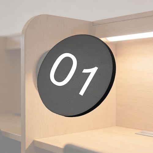 Finis les oublis avec l'étiquette numérotée autocollante acrylique noire