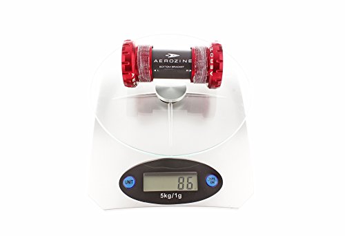 Aerozine Bb-08-Rd Road Bottom Bracket Cycling Bb/Ceramic Bearing/For Cyclocross Cx Fixed Gear Time Trial Triathlon Bike/English Threaded Bsa/68Mm/84G (Red) #TOP5