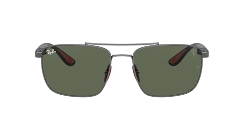 Image of Ray-Ban womens Rb3715m Scuderia Ferrari Collection Square Sunglasses