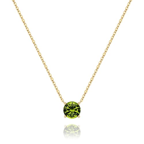 Turandoss August Birthstone Necklaces for Women Girls Trendy