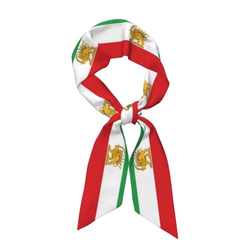Schmales Halstuch Damen Iran Muster der Nationalflagge Freizeit Für Frauen Handrolliertes Elegante Schal Für alle Jahreszeiten geeignet