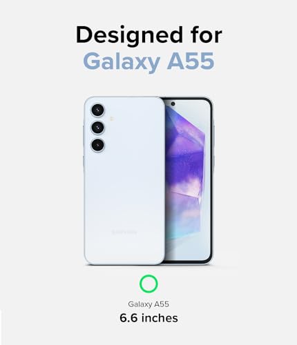 Image of Ringke Fusion Card Compatible with Samsung Galaxy A55 5G Case Back Cover Transparent Hard Back Soft Flexible TPU Bumper with Built-in Slim Card Holder Wallet Scratch Resistant - Clear