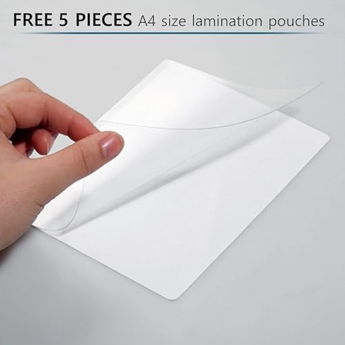 Image of AGARO Signature A4 Lamination /Laminating Machine with 5 Free Lamination Pouches, Hot & Cold, 9 Inch Width Slot, Fully Automatic, Laminator Machine, Ideal for Photos, Documents & ID Cards