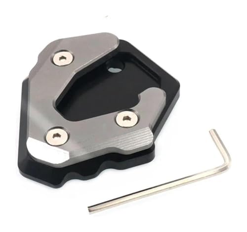 Plaque béquille latérale TNT25 extension de support moto usiné finition titanium exclusive