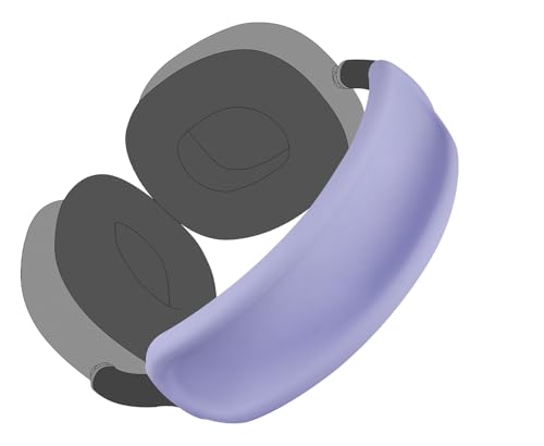 Image of SOULWIT Upgraded Headband Protector for AirPods Max (USB-C /Lightning), Sweat Proof Full Cover for Gym Workouts, (Easy Disassembly Required) - Purple