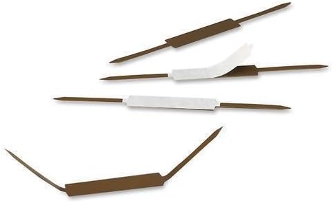 Smead 68220 Standard Adhesive File Fasteners 2-Inch Capacity Brown 100/Box