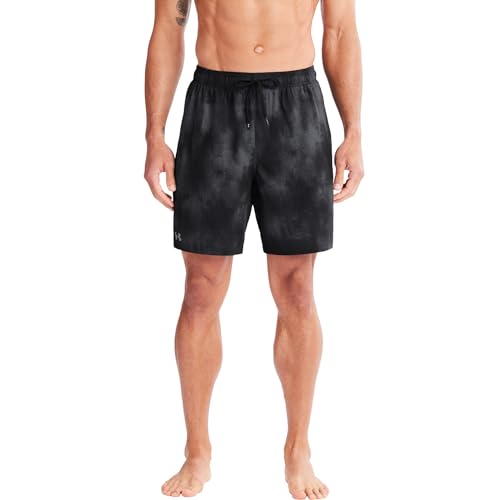 Image of Under Armour Men's Compression Lined Volley Swim Trunks, UPF 50+ Sun Protection, Drawstring Closure & Elastic Waistband