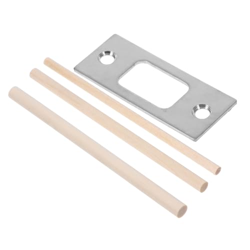 NUOBESTY Gâche De Porte Avec Plaque De Renfort Métallique Plaque De Guidage Pour Porte Métal Et Gâche Pour Intérieures