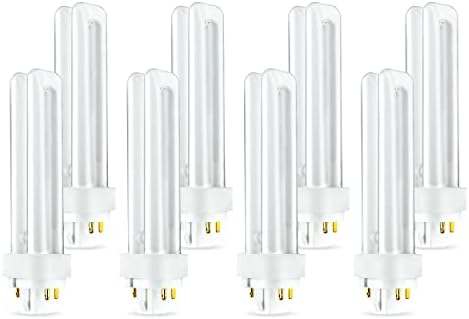 (8 Pack) PLC-18W 827, 4 Pin G24q-2, 18 Watt Double Tube, Compact Fluorescent Light Bulb, Replaces Sylvania 20683 and Philips 38329-9 - PL-C 18W/827/4P/ALTO