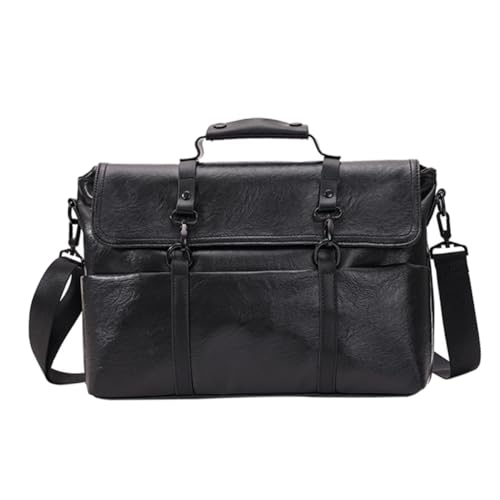 Sacoche homme cuir PU Tofficu pour ordinateur portable et rangement business multi