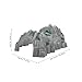 Realistic Mountain Train Tunnel Model for Railway Scenery - Durable Rockery Accessories for Wooden Tracks, HO Scale Layouts, & Kids Play - 25.5x19.5x11.5cm Plastic Simulation Tunnel Toy