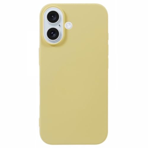 Image of ArmourPro Silicone Back Case for iPhone 16 Soft-Touch Case | Yellow