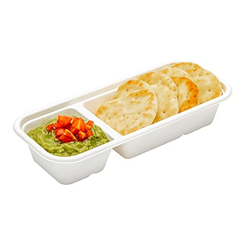 Restaurantware Pulp Tek 9.2 x 3.8 x 1.8 Inch Takeaway