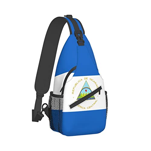 Mochila bandolera unisex negra estilo diario miniatura 3