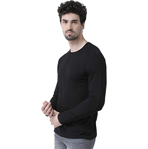Image of Men's Full Sleeve Casual Round Neck Multi Colored T-Shirts