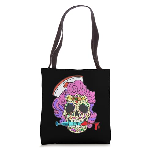 Bolsa Tote Nurse Gifts Para Estudiante de Enfermería Calavera miniatura 1