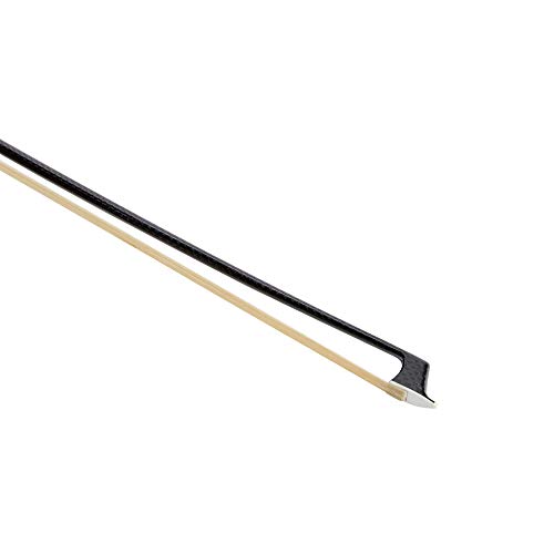MI&VI AB-775 Professional Carbon Fiber Weave Viola Bow for 14\"-17\" Violas (Full Size) with Bow Case Included | Silver Winding Mount | Well Balanced | Perfect Weight | Mongolian Horse Hair - MIVI Music