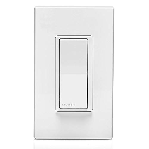 Leviton Dd00R-Dlz Dual Voltage 120/277Vac, 60Hz Decora Companion Dimmer For Multi-Location Dimming, White, Ivory, Light Almond & Dd0Sr-Dlz Dual Voltage 120/277Vac, 60Hz Decora Companion Switch #TOP6