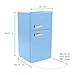 Avanti Mini Fridge with Freezer Retro Design Compact Refrigerator for Home Office or Dorm, Features Dual Doors Removable Shelves Manual Defrost and Mechanical Adjustable Temp Control, 3.1-Cu.Ft, Blue