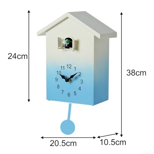 Reloj de cuco estilo nórdico de plástico ABS resistente con volumen ajustable 4