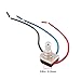 ECSiNG 2x Rotary Switch Lamp Part 3/8 Inch Nipple, 3-Way 4-Position Adjustable Knob for Light Bulb Control