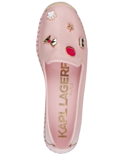 Image of Karl Lagerfeld Women's Michaela Slip on Espadrille Sandal with Pins