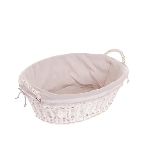 e-wicker24 Corbeille en osier,panier à linge ovale en osier naturel, panier de rangement, box,...