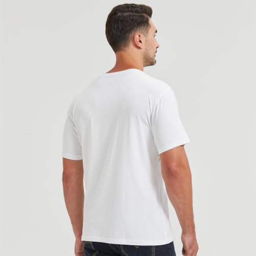 Image of netdraw Men's Ultra Soft Bamboo Viscose Cotton T-Shirt S-3XL | Moisture Wicking, Lightweight, Cool-Touch, Everyday Casual, Lounge, Sleep & Undershirt
