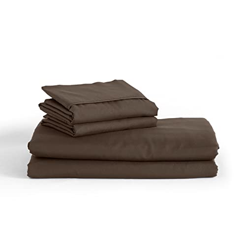 Peachskinsheets Chocolate Sheet Set - 1500Tc Level Of Softness - Extra Soft Cooling Sheets For Hot Sleepers And Night Sweats - California King Size #TOP6