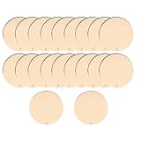 jojofuny Pendientes de Madera Redondos Naturales, 50 Unidades para Manualidades, Accesorios para Oídos Forma de Gota, Joyería Informal para Fiestas y Uso Diario