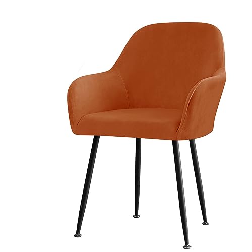 Juego de 2 fundas para sillas de comedor con respaldo curvado, fundas de terciopelo lavables para restaurante, fiesta, hotel, cafetería, protección elegante para 4-6 sillas