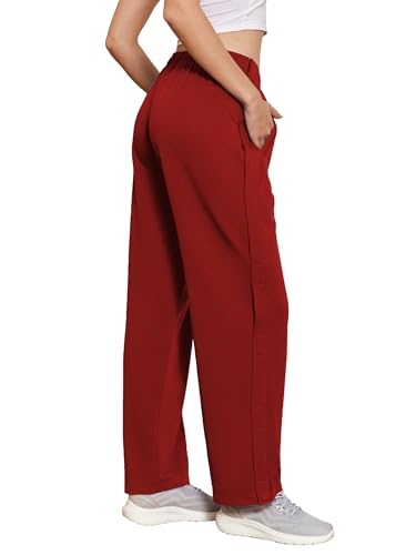 Deyeek Tear Away Pants for Women Side Full Open Sweatpants Loose Fit Casual Post Surgery Adaptive Clothing with Pockets