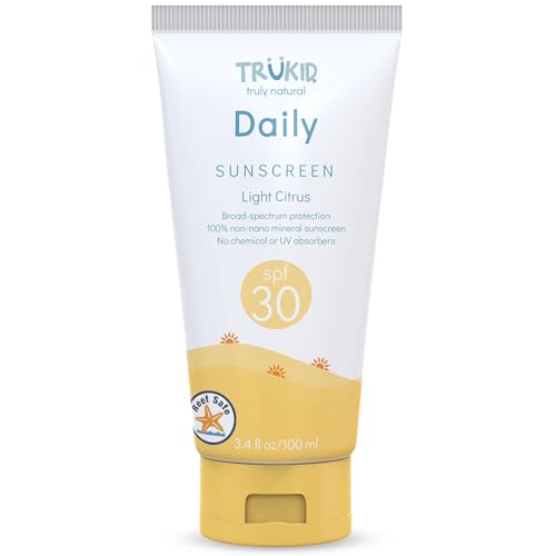 TruKid Daily Mineral Sunscreen SPF 30 - All Natural Kids...