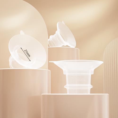 �t�����W�C���T�[�g 21mm 6�� 24mm�t�����W/�قƂ�ǂ̃|���v�̃V�[���h�ɑΉ� �V���R�[������|���v�t�����W�C���T�[�g Momcozy M5/M6/S9 Pro/S12 Pro/Paruu/Elvie/TSRETE/MomMed�p�A�j�b�v���t�����W