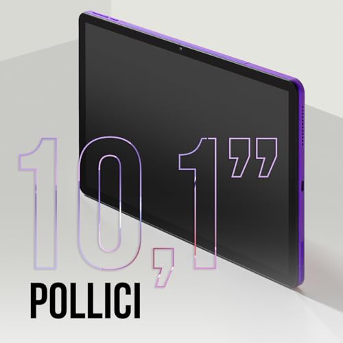 Spc Gravity - Tablet 10,1 Pollici Hd Colore Viola | Octa-Core, 4 Gb Di Ram E 64 Gb Di Memoria Espandibile | 9,5 Ore Di Durata Della Batteria | Controllo Genitori Google Family Link | Androide 14 - 2