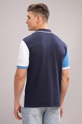 Image of ADRO Men's 100% Cotton Regular Fit Polo T-Shirt