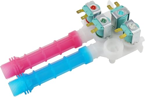 134637810 Water Inlet Valve OEM by Blutoget (5 YEAR WARRANTY) - Compatible with Frigi-daire Ken-more Electrolux Crosley Washing Machine - Replaces...
