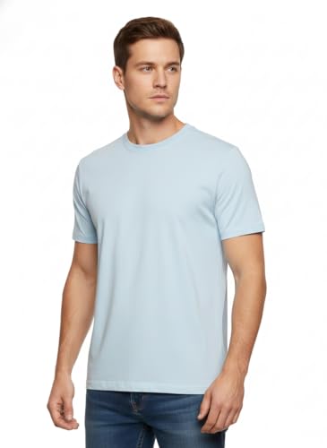 Image of Men's T-Shirts Ringspun Cotton Crew Neck Tee Shirts|Casual Wear T Shirt | Pre Shrunk with Panel Wash