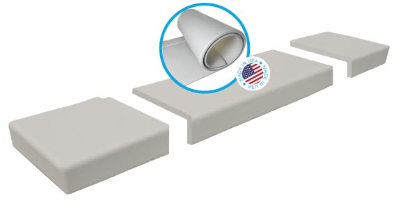 Image of KidKusion Soft Seat Hearth Pad | Made in USA| Taupe | 72" x 14" | Fireplace and Hearth Protection