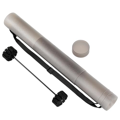 Seenelling Arrow Tube Case Adjustable Archery Arrow Case Carrier with Strap and Protective EVA Foam 22 to 39 Clear Quiver Holder Archery Storage for Bow Hunting Target Practicing for 12 Arrows