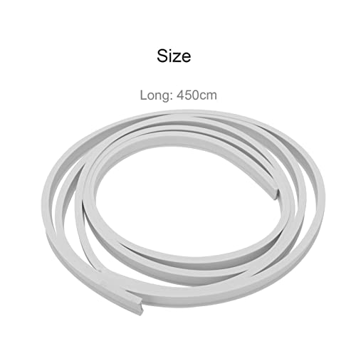 Trintion 4.5M Curtain Track Rail Plastic metal Cuttable Bendable Bay Windows Caravan Room Divider Ceiling Track - Image 4