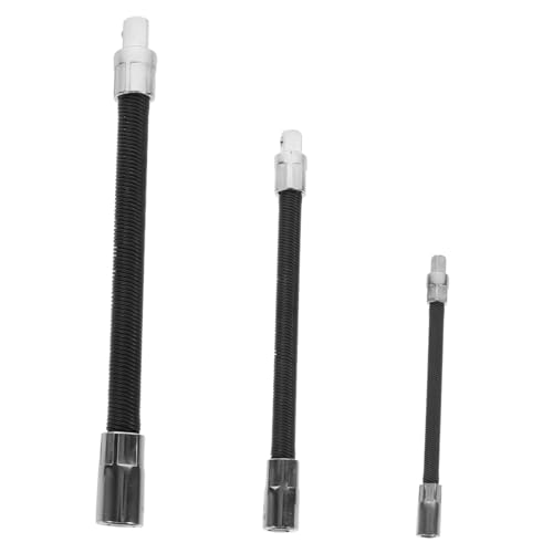 OUNONA 1 Juego Biela Universal Varilla De Extensión De Manguito De Llave Trinquete Eléctrico Llave De Trinquete Llave De Extensión Extensor De Salida Cable De Extensión Multi Acero Black